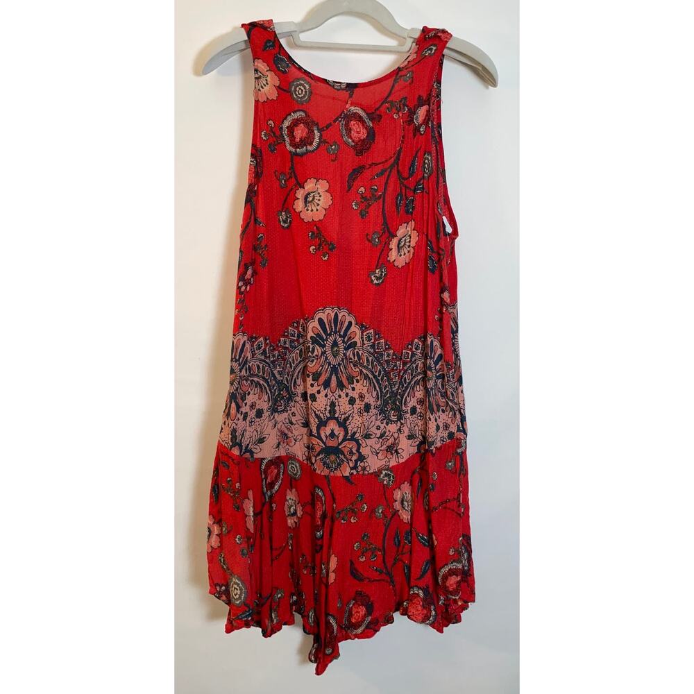 Free People Intimately Woman's Dobby‎ Dot Flouncy Hem Dress - Size S
